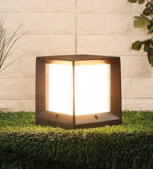 Lorraaine Grey Metal Gate Light | 2408-MED | Included Bulb | Eliante by Jainsons Lights