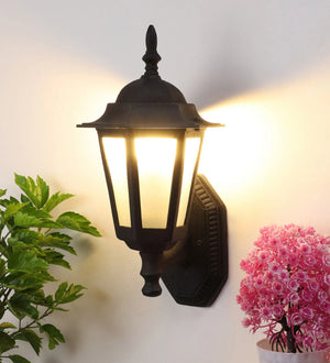 Vitara Black Metal Outdoor Wall Light | Gulmorg-Outdoor- small | Included Bulb | Eliante by Jainsons Lights
