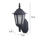 Vitara Black Metal Outdoor Wall Light | Gulmorg-Outdoor- small | Included Bulb | Eliante by Jainsons Lights