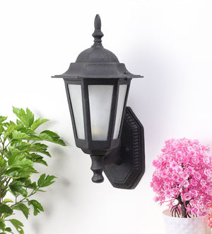 Vitara Black Metal Outdoor Wall Light | Gulmorg-Outdoor- small | Included Bulb | Eliante by Jainsons Lights