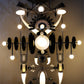 Gunmetal Tusk Sculptural Glass Chandelier – A Dramatic Statement for Double-Height Spaces