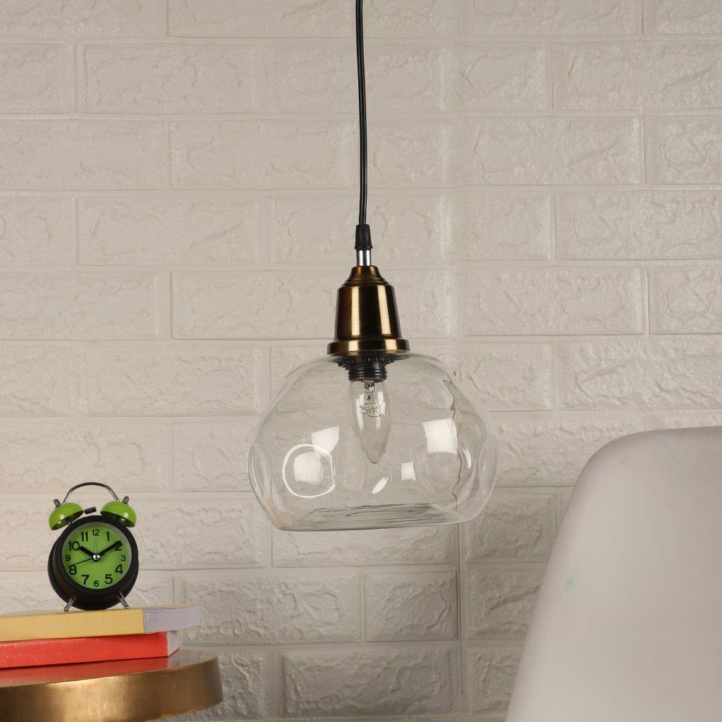 Dorada Gold Metal Hanging Light H-122-1LP-CFL-HALO