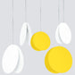 JS-SV-H/L 300- 5L White & Black/White & Yellow/White & Copper/White & Wood 20w Cluster hangings