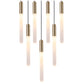 JS-SV-H/L 325- 7L Matt Gold/Matt Copper 30w Double Height Chandelier