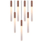 JS-SV-H/L 325- 7L Matt Gold/Matt Copper 30w Double Height Chandelier