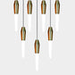 JS-SV-H/L 325- 7L Matt Gold/Matt Copper 30w Double Height Chandelier