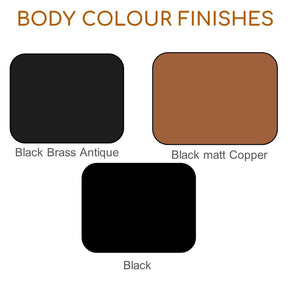 JS-SV-H/L ALTURA Black/Black- Brass Antique/Black- Matt Copper 10w 210mm Led Hanging Lights