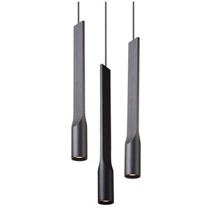 JS-SV-H/L DELTA-3L Black/Cement Grey 15w 300mm Cluster hangings