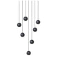 JS-SV-H/L DOTT-7L White/Black/Chrome/Copper 20w Cluster hangings