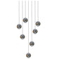 JS-SV-H/L DOTT-7L White/Black/Chrome/Copper 20w Cluster hangings