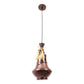 Copper glass  Single Hanging Light JC-014 by Jainsons Lights - JC-014 - Included Bulb