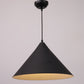 Black - White Metal Hanging Light - m-36-bk+w-new