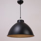 Black-Black Metal Hanging Light M-38-bk+bk-new