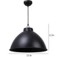 Black-Black Metal Hanging Light M-38-bk+bk-new