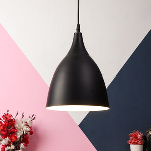Black-White Metal Hanging Light m-42-bk+w-new