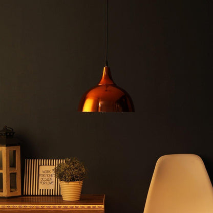 COPPER Metal Single Hanging Light No 10 COPPER