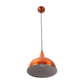 ORANGE WHITE Metal Single Hanging Light P5-10"-ORANGE-WH