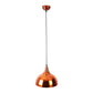 ORANGE WHITE Metal Single Hanging Light P5-10"-ORANGE-WH