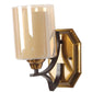 Haye Gold and Brown Iron Wall Light | S-470-1W | Included Bulb | Eliante by Jainsons Lights