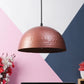 Natalia Helmet Copper Metal Hanging Light | Helmet - Cop+GD | Included Bulb | Eliante by Jainsons Lights