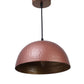 Natalia Helmet Copper Metal Hanging Light | Helmet - Cop+GD | Included Bulb | Eliante by Jainsons Lights