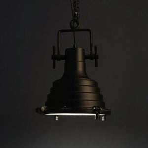Black Metal Hanging Light - HIGHWAY-LITE - Included Bulb