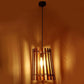 ELIANTE Brown Wood Base Brown Wood Shade Hanging Light - Hl-08-1Lp-Teak - Bulb Included