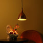 ELIANTE Copper Iron Base Copper White Shade Hanging Light - Hl-109-1Lp - Bulb Included