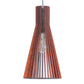 ELIANTE Brown MDF Base Brown MDF Shade Hanging Light - Hl-12-1Lp-Teak - Bulb Included