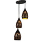 Black Iron Hanging Light - E27 holder - without Bulb - HL-2121-3LP