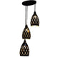 Black Iron Hanging Light - E27 holder - without Bulb - HL-2121-3LP