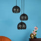 Black Iron Hanging Light - E27 holder - without Bulb - HL-2137-3LP