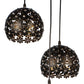 Black Iron Hanging Light - E27 holder - without Bulb - HL-2137-3LP