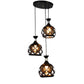 Black Iron Hanging Light - E27 holder - without Bulb - HL-2189-3LP