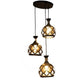 Black Iron Hanging Light - E27 holder - without Bulb - HL-2189-3LP