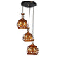 Black Iron Hanging Light - E27 holder - without Bulb - HL-2192-3LP