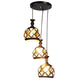 Black Iron Hanging Light - E27 holder - without Bulb - HL-2192-3LP