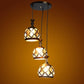 Black Iron Hanging Light - E27 holder - without Bulb - HL-2192-3LP