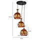 Black Iron Hanging Light - E27 holder - without Bulb - HL-2192-3LP