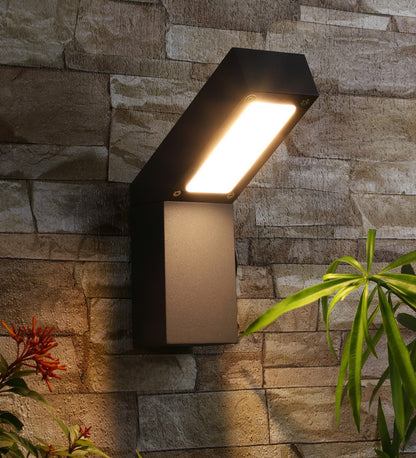 Black Metal Outdoor Wall Light -Hl-2491-A-WW - Included Bulb