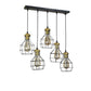 ELIANTE Lampu Black Iron Hanging Lights - Hl-V29-5lp - without bulb