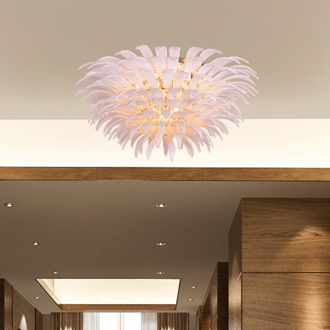Celestia Luxe White Crystal Grand Ceiling Chandelier
