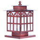 ELIANTE Red Iron Base Frost Acrylic Shade Gate Light - Home-Kit-Gl-Ant-Red - Bulb Included