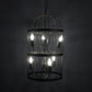 Black Metal Hanging Light - HP-6 - Included Bulb