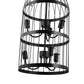 Black Metal Hanging Light - HP-6 - Included Bulb