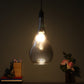 Black Metal Hanging Light - HW-01-1P-CH-CL - Included Bulb