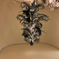 Black Fern Glass Bubble Chandelier – A Statement Piece for Double-Height Interiors