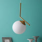 Gold Wall Light White Glass - M-50-HL - Included Bulb