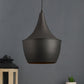 Brown Metal Hanging Light - DHOLAK-BK-GD - Included Bulb