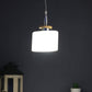 Brown Hanging Light White Glass - S-240-1P - Included Bulb